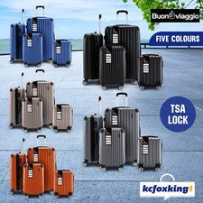 50% off | 4PCS Luggage Suitcase Trolley Set Travel Storage Organiser Hard Case TSA Lock