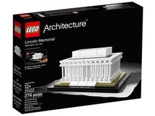 Lego Architecture 21022 Lincoln Memorial 274 Pcs, rare, discontinued, BNIB