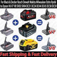 For Makita Milwaukee Ryobi Ozito to Dyson V6 V7 V8 V10 DC31 DC34 Battery Adapter
