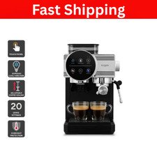 Kogan Espresso Touch Coffee Machine with Grinder Stainless Steel Barista Coffee