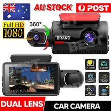 HD 1080P Car DVR 3″ Lens Dash Cam Front and Rear Video Recorder Camera G-sensor