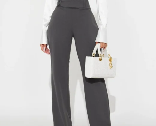 31% off | Fashion Nova Women’s Office Tea Straight Leg Trouser Pant