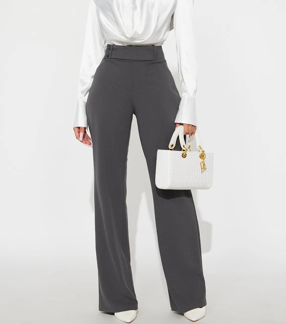 31% off | Fashion Nova Women’s Office Tea Straight Leg Trouser Pant