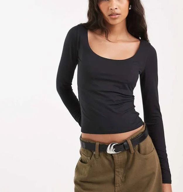 38% off | Hollister long sleeve seamless scoop neck top