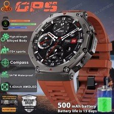 Military Smart Watch For Men (Call Receive/Dial) Outdoor Sports Fitness Tracker