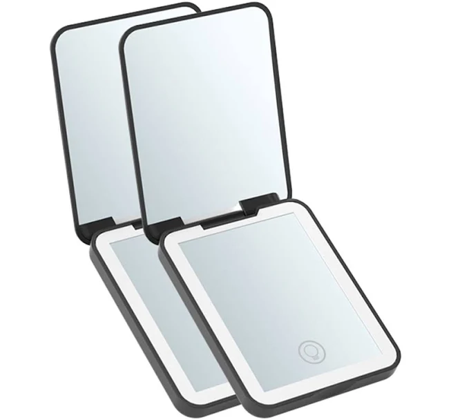 63% off | Rechargeable LED Compact Mirror (2 Pack)