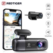 8% off | REDTIGER F9 Dash Cam 4K Front and Rear Car Dual Dash Camera,G-sensor,WiFi,GPS