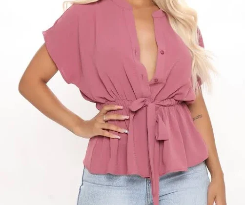 30% off | Fashion Nova Women’s Waist No Time Blouse