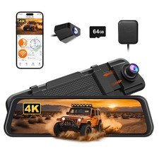 WOLFBOX M40 4K Dash Camera Front and Rear Dash Cam ADAS With GPS and WiFi