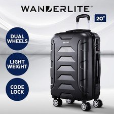 54% off | Wanderlite 20″ Luggage Trolley Travel Suitcase Set Hard Case Lightweight