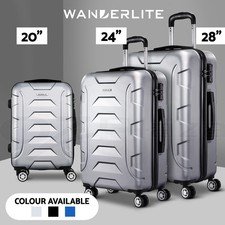 41% off | Wanderlite Luggage Set Suitcase 1/2/3pc Travel Trolley TSA Carry On Hardside