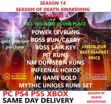 SEASON 14 DIABLO 4 POWER LEVEL PIT BOSS MATS RUNE IGG ✅PC PS4 PS5 XBOX✅DIABLO IV