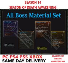 DIABLO 4 SEASON 14 ALL BOSS KEY SET/MATS ✅PC PS4 PS5 XBOX✅DIABLO IV