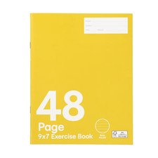 9in. X 7in. Exercise Book – 48 Pages Notebook Ruled School Lined Office Note
