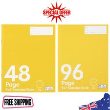 9in. X 7in. Exercise Book 48 Pages Notebook Ruled School Lined Office Note Copy*