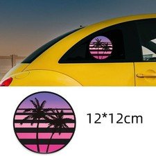 Sunset Coconut Tree SUV Car Bumper Laptop Skateboard Window Vinyl Sticker Decal