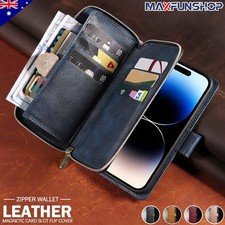 For iPhone 17 17E 16 15 14 13 12 11 Pro Max XS 8 Wallet Case Leather Flip Cover