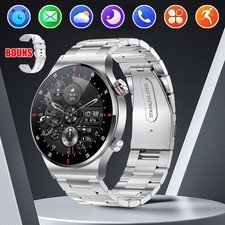 Smart Watch Bluetooth Call Waterproof Sports Fitness Tracker w/ 2 Strap Bands