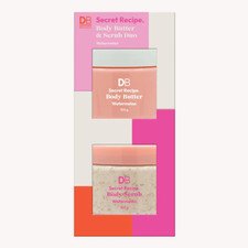 Skincare Set Body Butter & Body Scrub Duo Watermelon Hydrating + Exfoliating