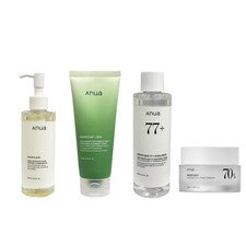 10% off | Anua Heartleaf Complete Skincare Set Oil Cleanser Foam Cleanser Toner Cream Skin