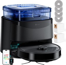 M3 Robot Vacuum and Mop, All-In-One 12000 Pa Suction, 220Mins, 45℃ Hot Water Was