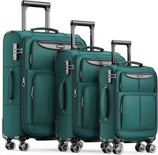 SHOWKOO Luggage Sets 3 Piece Softside Expandable Lightweight