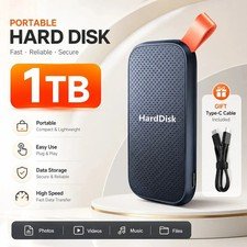 external hard drive 1tb High Speed Capacity Solid State Usb3.2 Laptop Mac And P