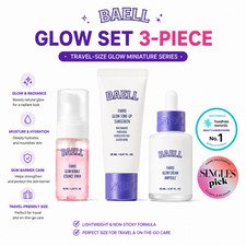 K-beauty BAELL Glow Set 3 Piece – Travel Size Korean Skincare Miniature set