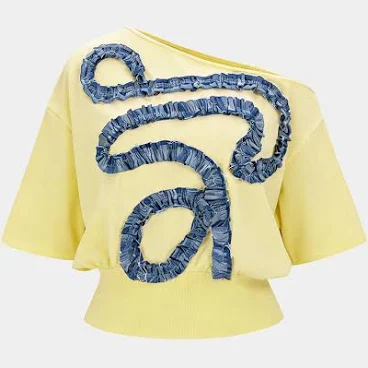 Asymmetrical Patchwork Short Sleeve T-Shirt