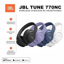 JBL Tune 770NC Adaptive Noise Cancelling Wireless OverEar Headphones