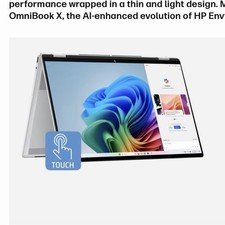 HP OmniBook X Flip 16in 2-in-1 Touchscreen Laptop Silver 16-as0000TU