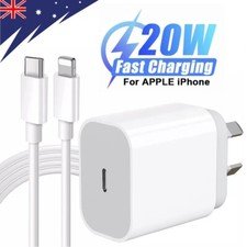 PD 20W USB Type-C Wall Adapter Fast Charger For iPhone 17 16 15 14 13 12 11 Lot