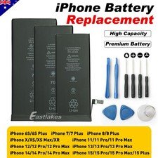 For iPhone15/14/13/12/11Pro XS Max XR 6S 7/8+ High Capacity Replacement Battery