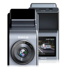 BOTSLAB Dash Cam Front 2K Camera, Night Vision, 128G SD, 2″ IPS, Google Map