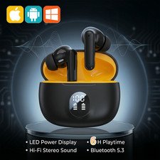 Wireless Bluetooth Earphones Headphones Portable Earbuds with Mic Noise Cancel