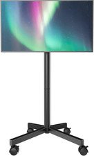 Mobile TV Stand for 23-60 Inch LCD LED OLED 4K Smart Tvs Holds up to 88Lbs, Roll