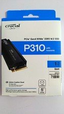 Crucial P310 1TB PCIe Gen4 NVMe M.2 2280 SSD Heatsink 7100MB/s PS5