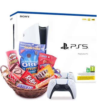 PlayStation 5 Slim and Stash of Snacks Gift Set – delivery to the UK from the USA