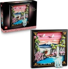 LEGO Art Japanese Cherry Blossom Landscape 31218 Building Set – 3D Wall Art and
