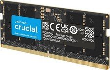 Crucial 16GB (1x16GB) DDR5 SODIMM 5600MHz CL46 1.1V Notebook Laptop Memory RAM