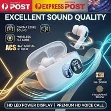 Wireless Bluetooth Earphones Headphones Sport Gym Earbuds with Mic Noise Cancel
