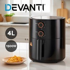 47% off | Devanti Air Fryer 4L Fryers Oven Knob Control Healthy Cooker Oil Free 1500W