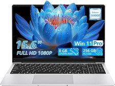 15.6 Inch Laptop Computers, 8GB RAM 256GB SSD, Lightweight Lap top with Celeron