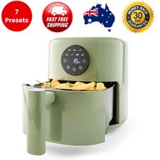 2L Mini Compact Air Fryer Digital LED Display Electric for Small Kitchen 1000W