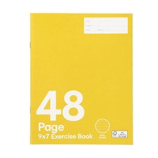 9in. X 7in. Exercise Book – 48 Pages Notebook Ruled School Lined Office Note