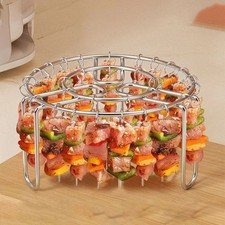 Air Fryer Kebab Skewer *24 Pcs + Gril BBQ Rack Stand Stainless Steel Accessories