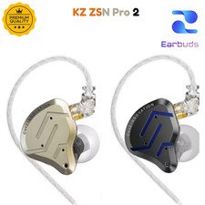 KZ ZSN Pro 2 Driver Hybrid IEM Earphones 4BA+1DD HiFi Bass Noise Isolating Buds