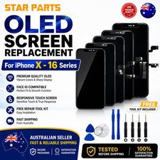 iPhone X 11 12 13 14 15 16 Pro LCD OLED Screen Replacement Digitizer Display AU