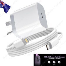 20W USB-C Power Adapter Block PD Fast Charger Cable For iPhone 14 13 12 11 8 Lot