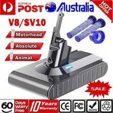9500mAh Battery For Dyson V8 All Series SV10 Absolute V8 Animal Cordless /Filter